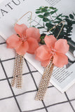 Flower Shape Acrylic Dangle Earrings 