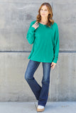 Double Take Full Size Round Neck Long Sleeve T-Shirt 