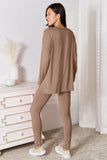 Basic Bae Full Size V-Neck Soft Rayon Long Sleeve Top and Pants Lounge Set 