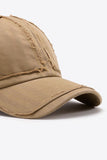 Distressed Adjustable Baseball Cap 