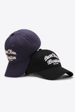 Embroidered Graphic Adjustable Baseball Cap 