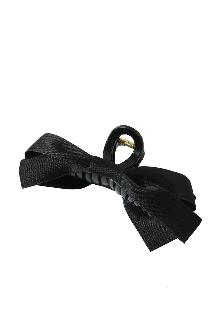 Black Bow Decor Large Hair Claw Clip Accessories/Headwear
