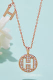 Moissanite A to J Pendant Necklace 