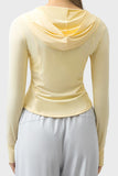 Millennia Pocketed Zip Up Hooded Long Sleeve Active Outerwear 