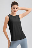 Round Neck Wide strap Active Tank 