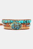 Handmade Natural Stone Copper Bracelet 