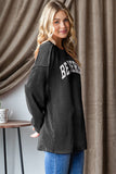 Heimish Ribbed Exposed Seam Long Sleeve T-Shirt 