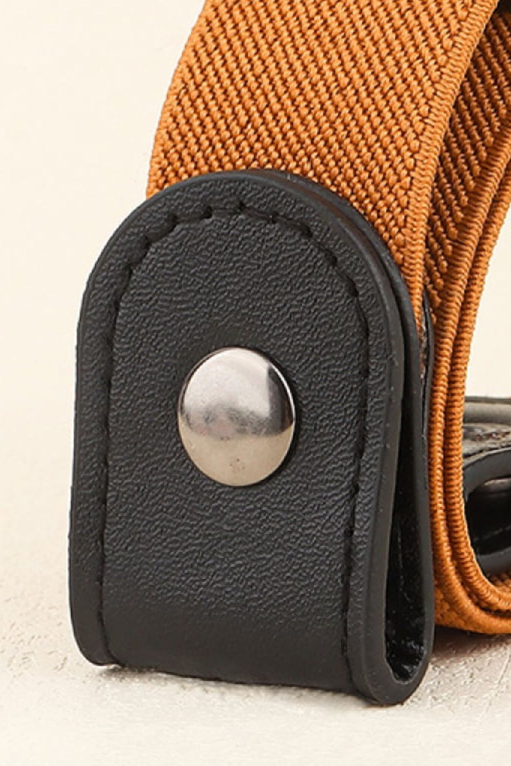 PU Elastic Snap Closure Belt 