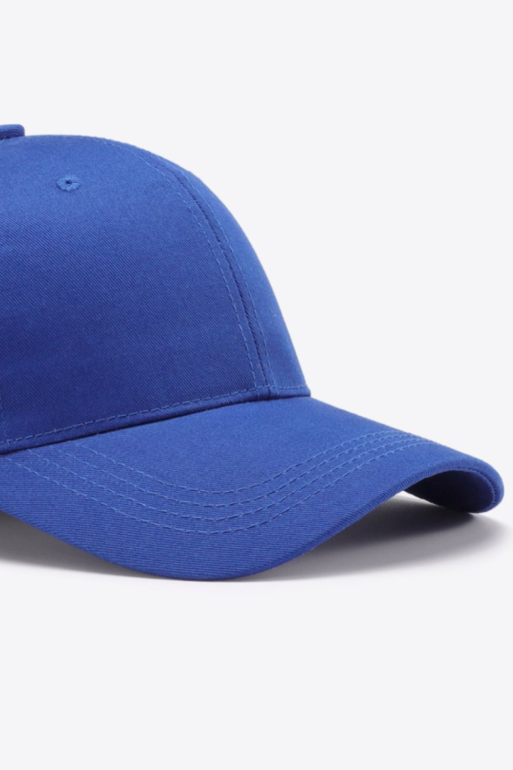 Plain Adjustable Cotton Baseball Cap 