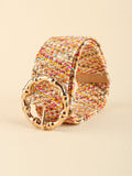 Multicolored Wide Belt 