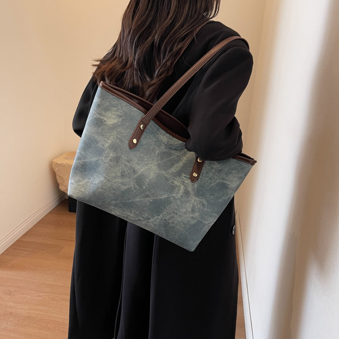 PU Leather Tote Bag 