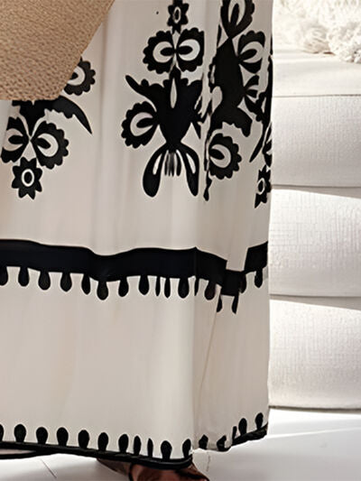 Printed Spaghetti Strap Sleeveless Maxi Dress Dresses