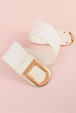 Double D Buckle PU Belt 