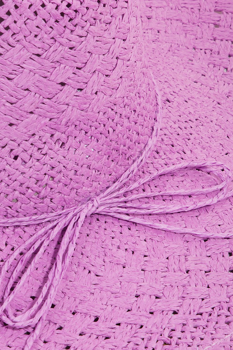 Fame Straw Braided Sun Hat 