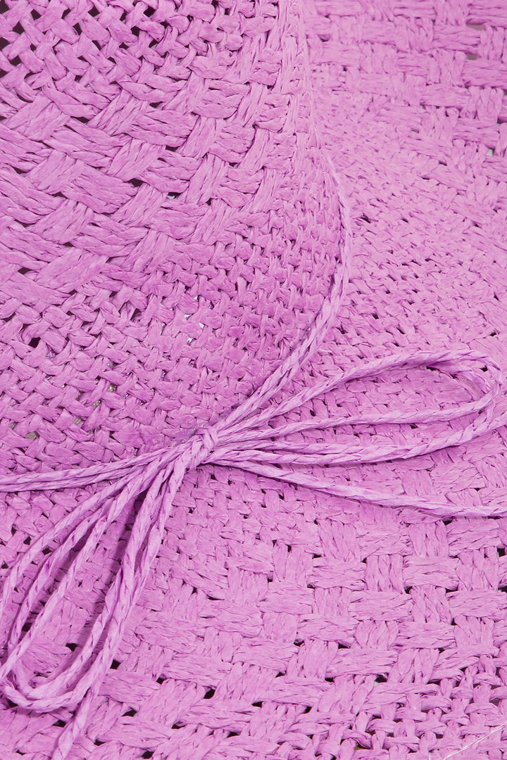 Fame Straw Braided Sun Hat 