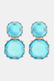 Geometrical Shape Zinc Alloy Frame Dangle Earrings 
