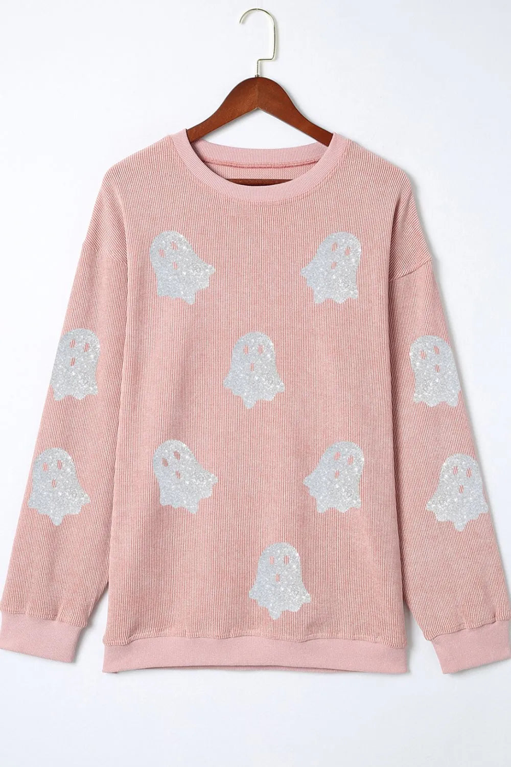 Ghost Round Neck Oversized Sweatshirt 