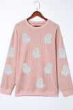 Ghost Round Neck Oversized Sweatshirt 