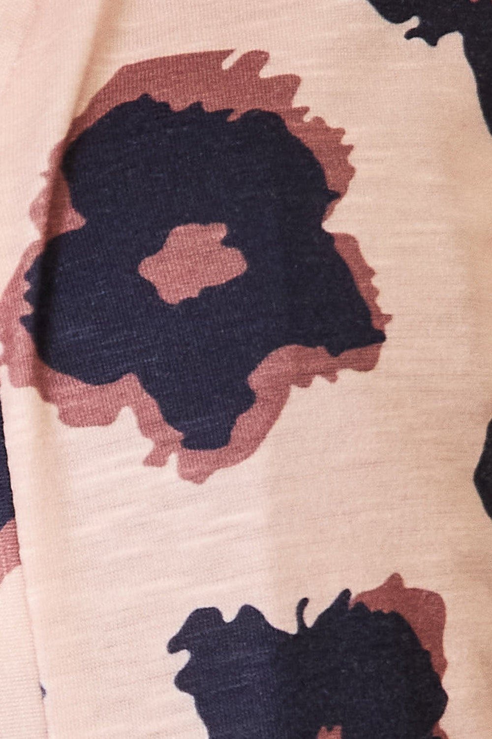 Double Take Printed Button Front Longline Cardigan 