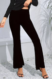 High Waist Long Flare Pants 