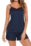 Lovelet Lace Detail Cami and Shorts Lounge Set 