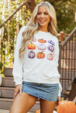 Pumpkin Graphic Long Sleeve Sweatshirt 