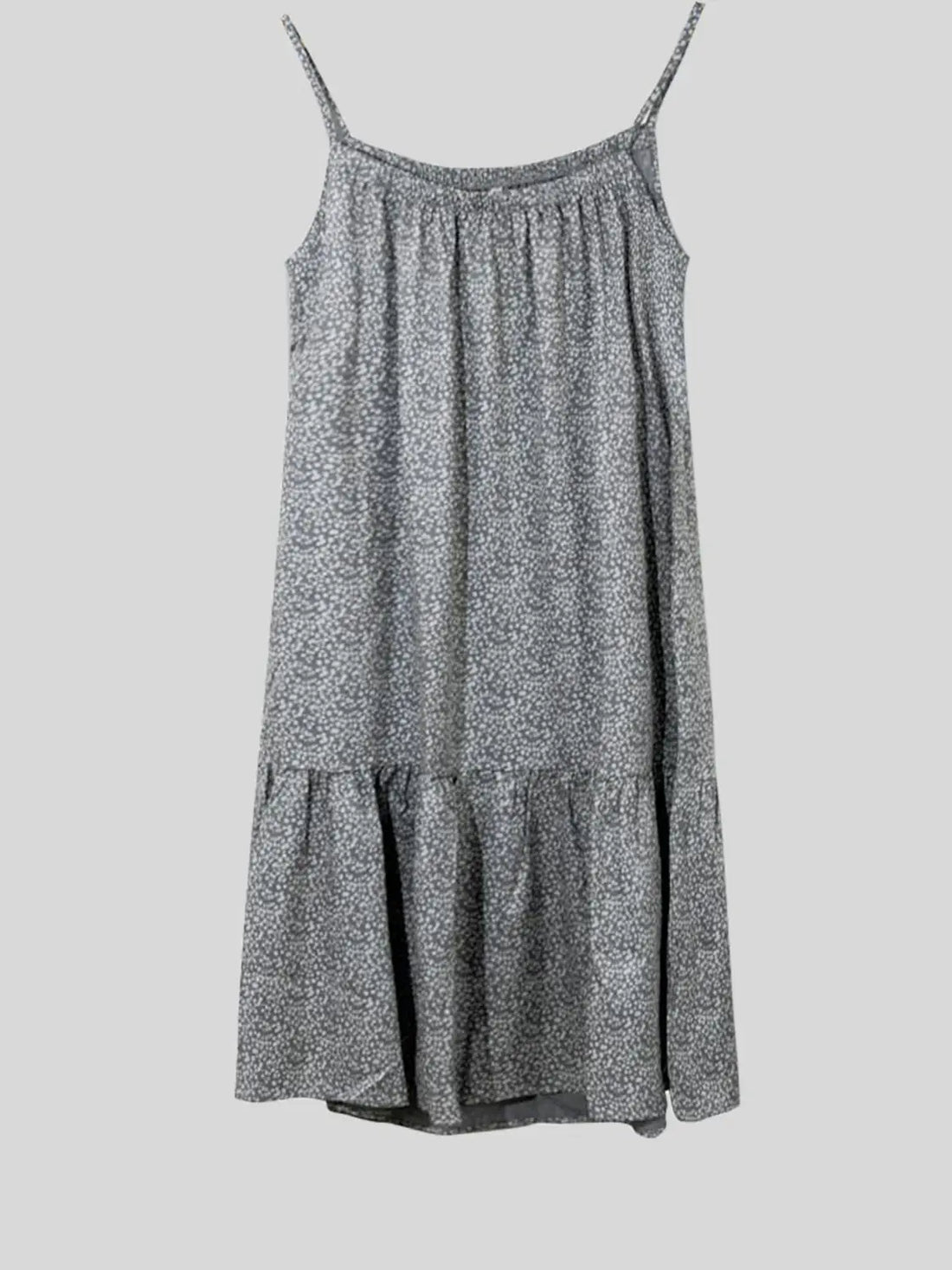 Full Size Printed Sleeveless Mini Cami Dress 