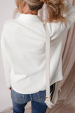 Black Solid Color Corduroy Buttoned Long Sleeve Shacket Outerwear/Jackets