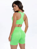 Scoop Neck Wide Strap Top and Shorts Active Set 