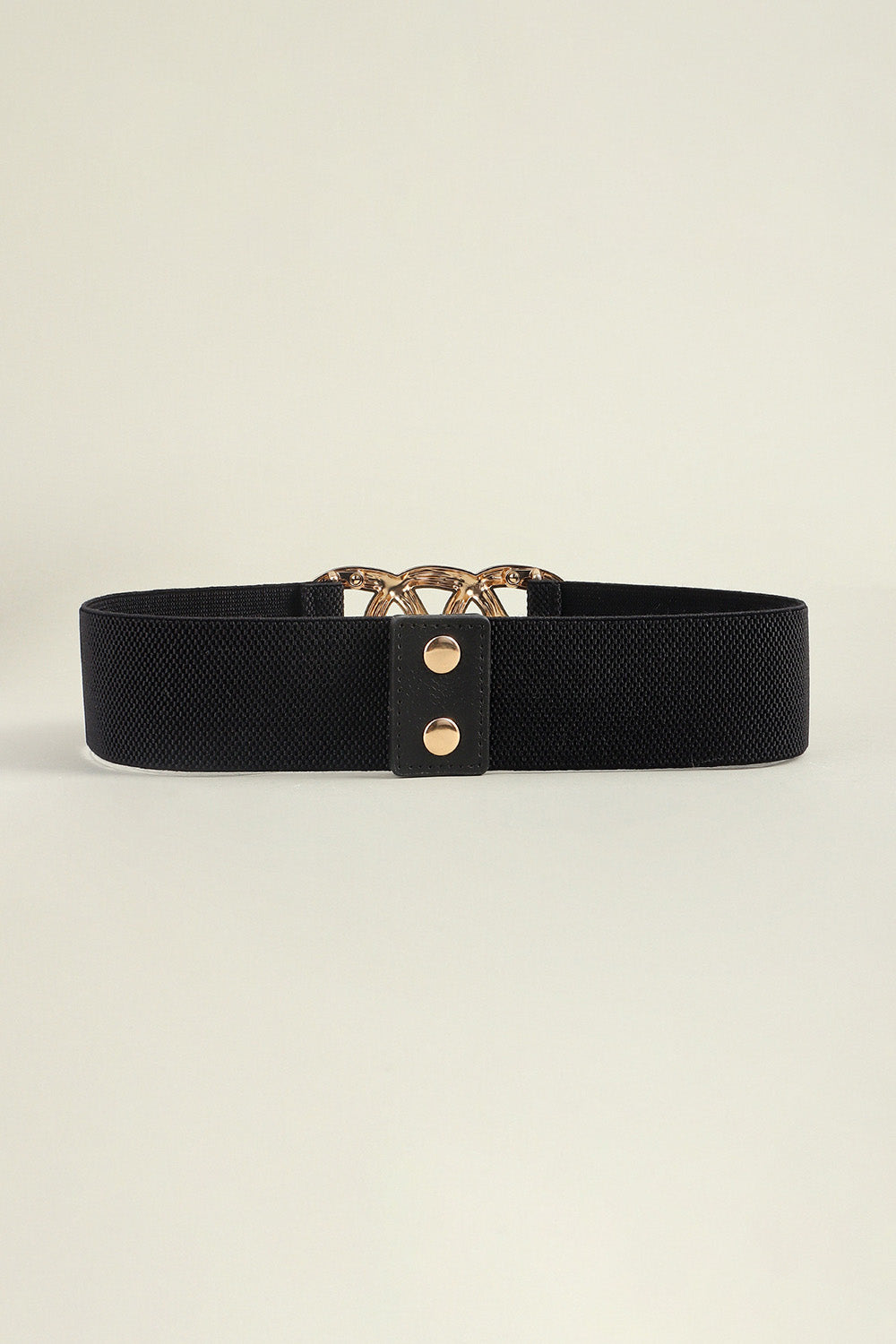 Zinc Alloy Buckle Elastic Wide Belt 