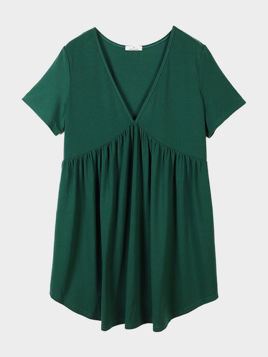 V-Neck Short Sleeve Lounge Dress 