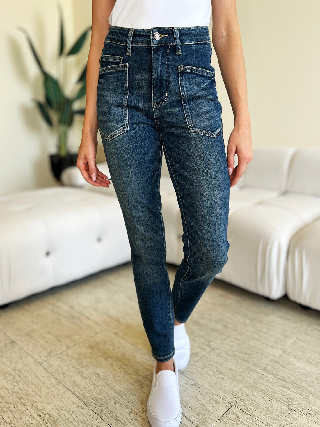 Judy Blue Full Size High Waist Skinny Jeans 