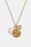 Constellation and Moon Pendant Copper Necklace 