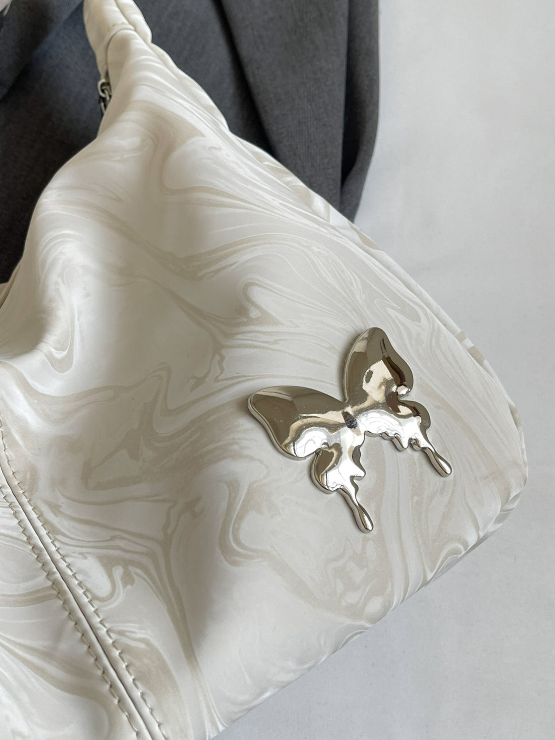 PU Leather Adjustable Strap Shoulder Bag 