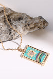 Tarot Card Pendant Stainless Steel Necklace 