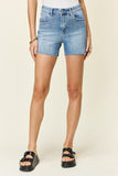 Judy Blue Full Size High Waist Rhinestone Decor Denim Shorts 