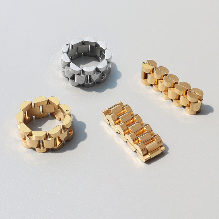 Plated Titanium Steel Ring 