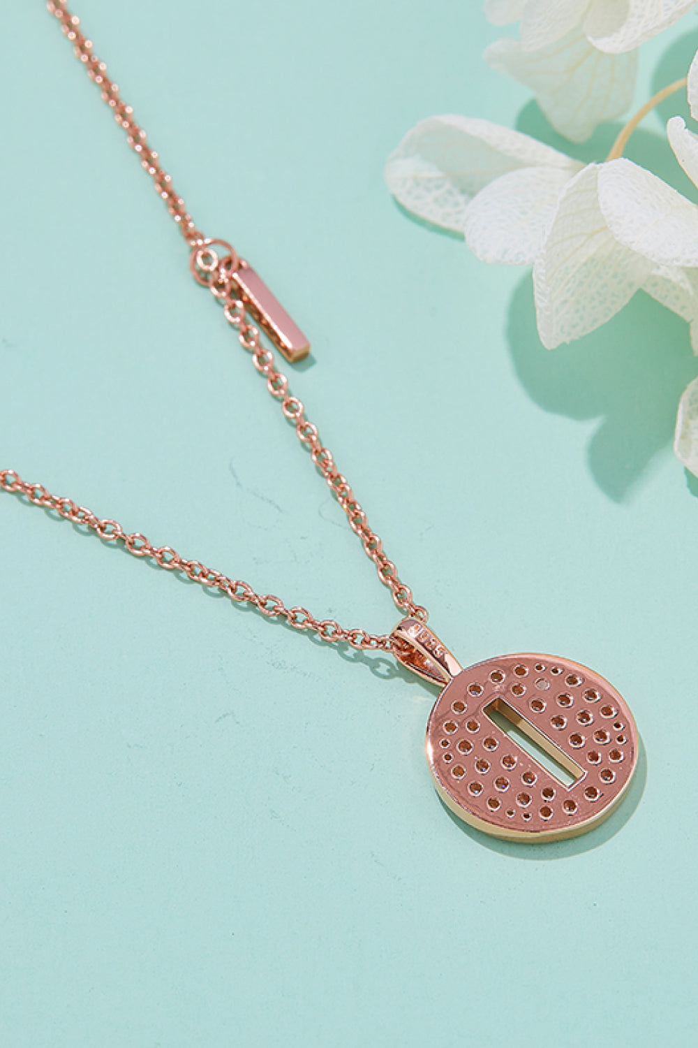 Moissanite A to J Pendant Necklace 