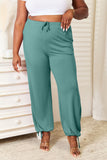 Basic Bae Full Size Soft Rayon Drawstring Waist Pants with Pockets 