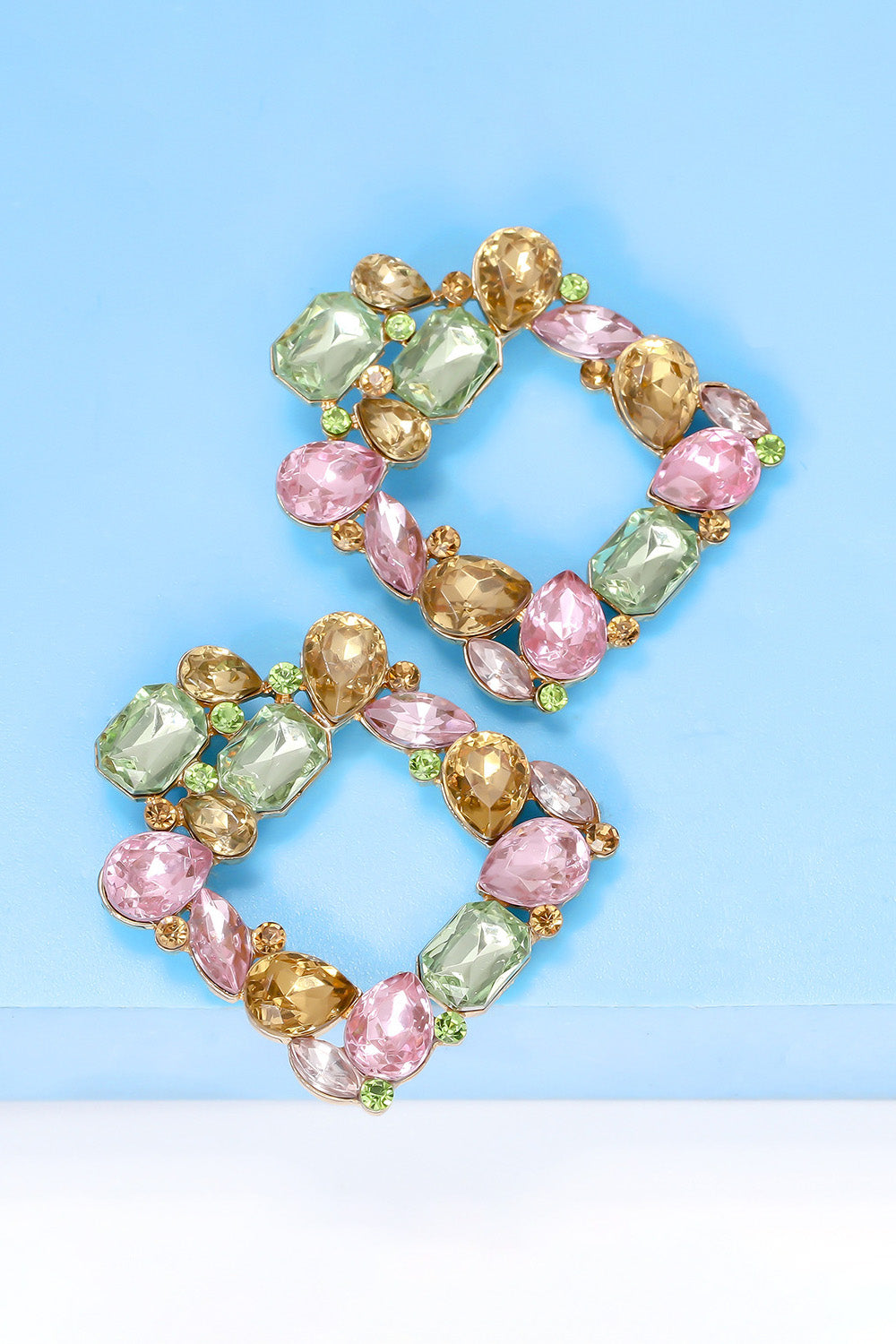 Geometrical Shape Zinc Alloy Dangle Earrings 