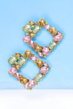 Geometrical Shape Zinc Alloy Dangle Earrings 