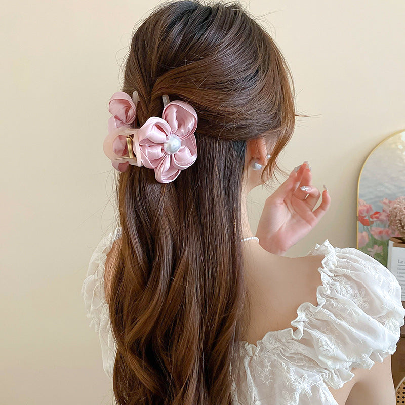 Flower Acrylic Hair Claw Clip 