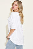 Basic Bae Full Size Bamboo V-Neck Drop Shoulder T-Shirt 