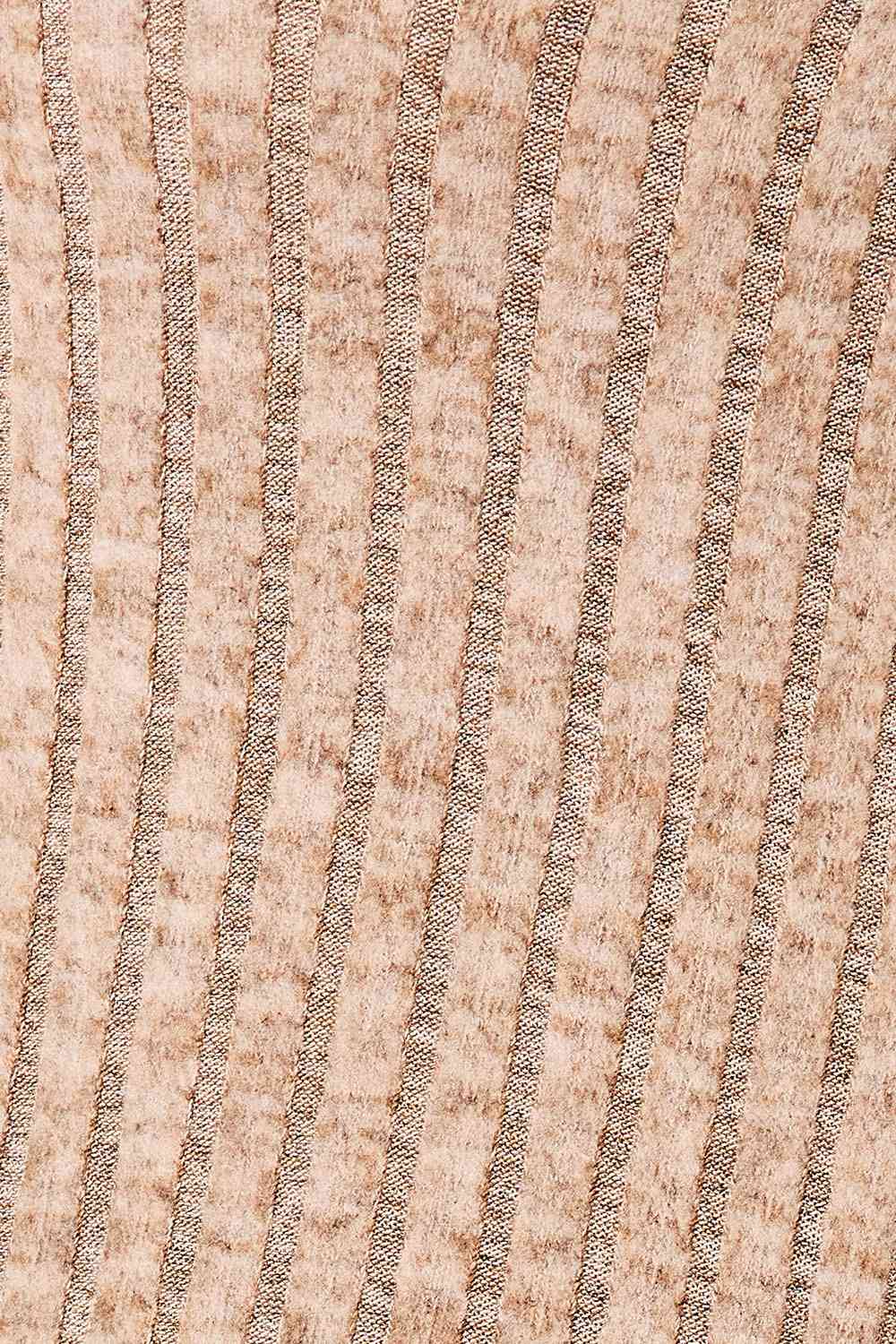 Double Take Drawstring Ribbed Long Sleeve T-Shirt 