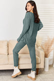 Basic Bae Full Size Notched Long Sleeve Top and Pants Set 