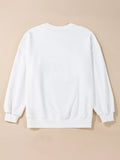 Halloween Pumpkin Patched Pattern Long Sleeve Sweatshirt 