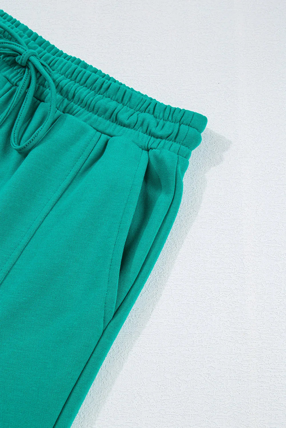 Full Size Round Neck Long Sleeve Top and Drawstring Pants Set 