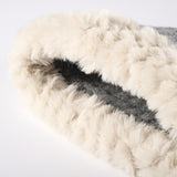 Fuzzy Hem Knit Hat 