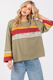 SAGE + FIG French Terry Color Block T-Shirt 