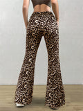 Leopard Flare Pants Flares